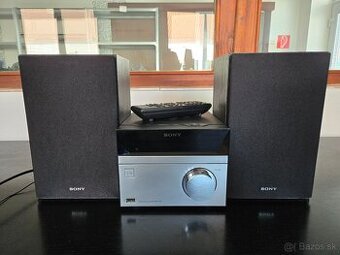 SONY mini hifi + reproduktor + ovládač