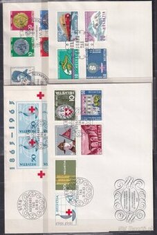 Švajčiarsko - takmer kompletná zbierka FDC 1962-1995