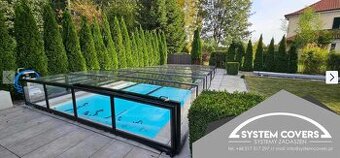 Zastrešenie bazéna, bazénu, 420 x 850 x 80cm - SYSTEM COVERS