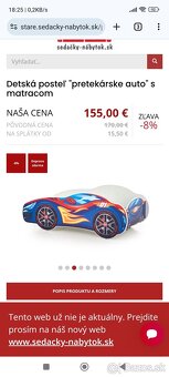Detska postel auto