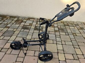 Ultrakomaktny golfovy vozik Fastfold Slim cierny s prislusen