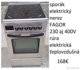 predám sporák aj s káblom rovno do zásuvky 230V