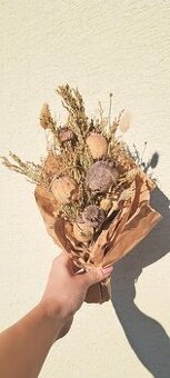 🌼 Sušená kytička z makovíc a sušených tráv 🌼