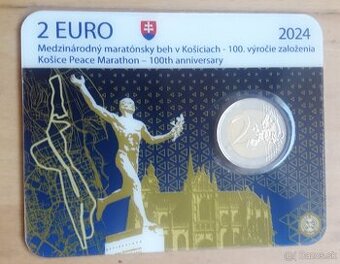 Coincard minca 2€ medzinárodný maratón mieru 2024