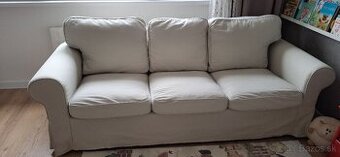 Ikea ektorp béžový poťah na nerozkladaciu trojpohovku