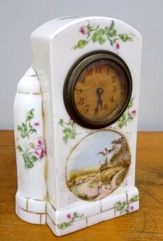 Funkčné porcelánové stolové hodiny