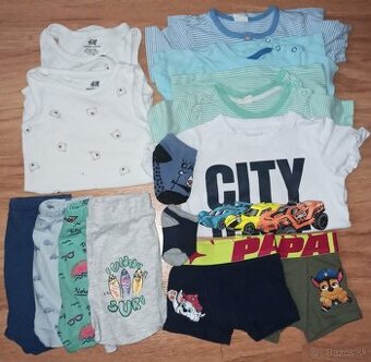 Balík letného oblečenia v.86 pre chlapčeka