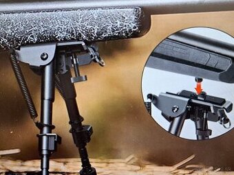 Bipod - dvojnožka na pušku.