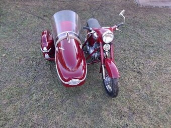 Jawa 350 se sajdou Velorex 560