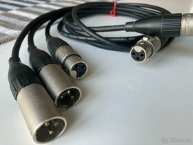 AUDIO Kábel XLR na XLR 1m / 4ks / - 1