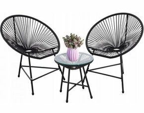 ⏩️Dizajnový⏪️ záhradný nábytok – set (2 stoličky, stôl)