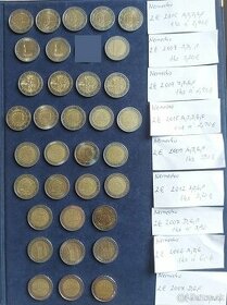 Zbierka nemeckých výročných dvojeurových "2EUR" mincí