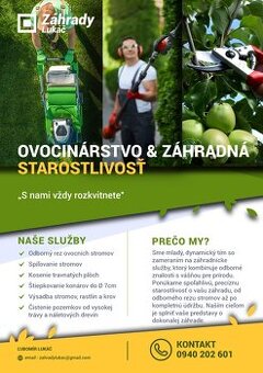 🌿 Kompletná záhradná starostlivosť – kosenie, siatie, revit