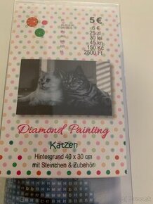 Diamond painting mačky