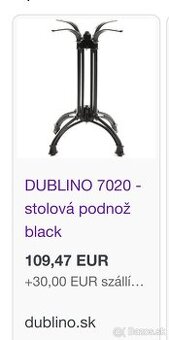 Dublino stolové podnože