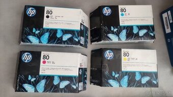 Predám sadu tonerov a tlačových hláv HP DesignJet 80
