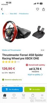 Volant Thristmaster Ferrari 458