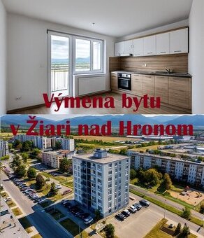 Vymením garsónku za 1 / 2 - izbový byt v Žiari nad Hronom