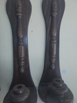 Svietniky drevené nástenné - 1