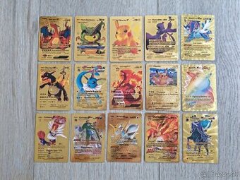 Zlaté Pokémon karty