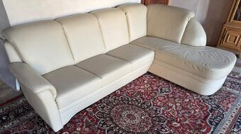 Kožená rohová sedačka, 5249