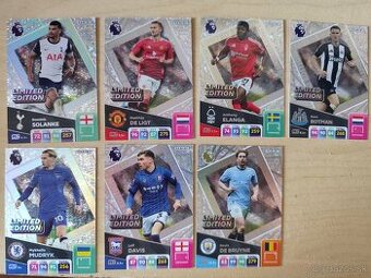 Futbalové kartičky Premier league - limit edition