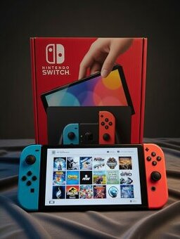 ✅ Nový Nintendo Switch OLED Atmosphere s CFW + 24 Hier ✅