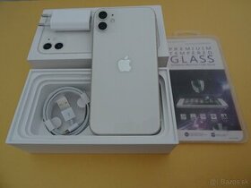 iPhone 11 128GB WHITE - ZÁRUKA 1 ROK - 100% BATERIA