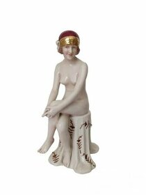 Royal dux akt žena porcelánová soška rarita

