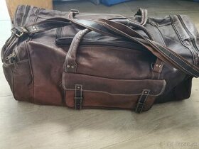Cestovná taška - camell leather - 1