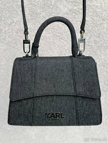 Väčšia Crossbody kabelka Karl Lagerfeld - denim