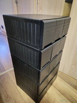 ZLACNENÉ - 5 x stohovateľný organizér na 78 CD