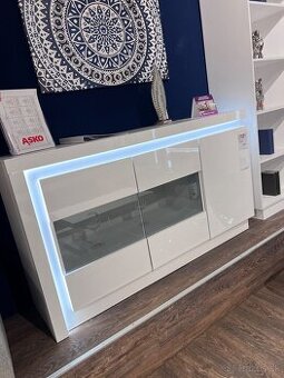 Komoda ASKO biela podsvietena