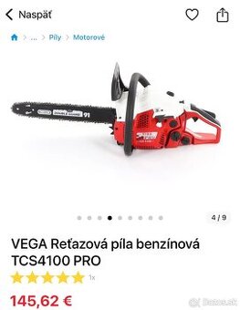 VEGA Reťazová píla benzínová TCS4100 PRO