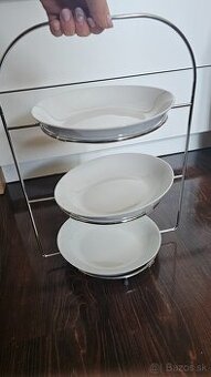 Držiak, nosič na taniere do záhrady, altánku