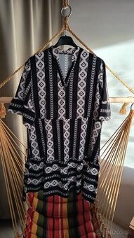 Dámske šaty nové čierne cappuccino XL