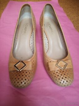 Dámske lodičky kožené vzdušné, zn. SEMPRE, veľ. 37,5