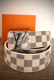 • Louis Vuitton opasok krémovo-strieborný •