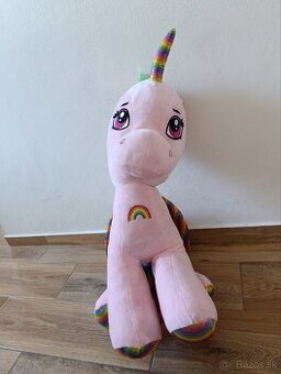 Plyšový ružový veľký jednorožec