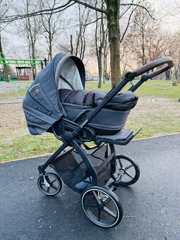 Kombinovaný kočík 3v1 Gesslein FX4+ detské vajíčko Recaro