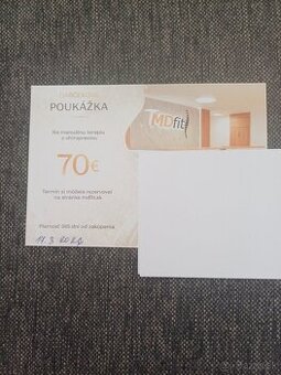 MD FIT LUČENEC-Poukážka na manuálnu terapiu s chiropraxiou