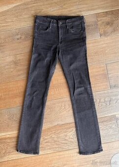 Nohavice / rifle DENIM straight, 28/32, 170, 15 r., H&M