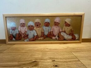 Puzzle obraz bábetka drevený rám