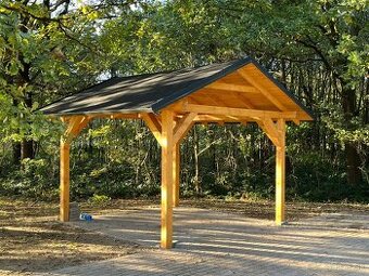 Drevený prístrešok 4,6x3,5 m s dovozom ČR i SR