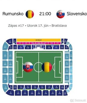 Vstupenky ME 21 Slovensko - Rumunsko