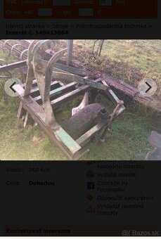 Predám príslušenstva k traktoru