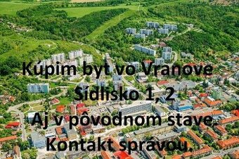 Hľadám 1 -2 izbový byt