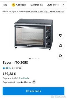 Teplovzdušná a elektrická mini rúra