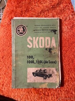 seznam náhradních dílů škoda 100, 100L, 110L Deluxe