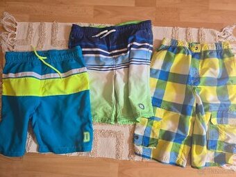 3x kraťasy, plavky 146